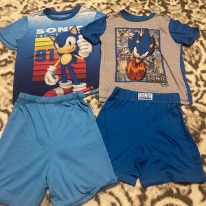 Boys sonic pajamas size 7
